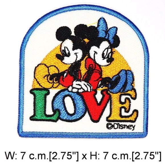 Mickey Mouse Patch Minnie iron on Disney DIY badge - Picture 1 of 1